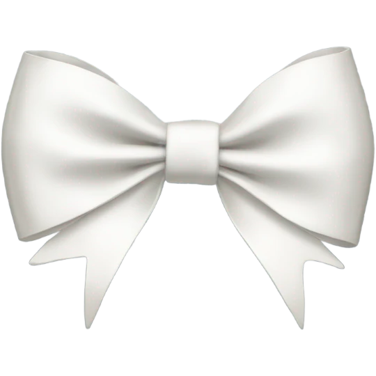 white bow emoji
