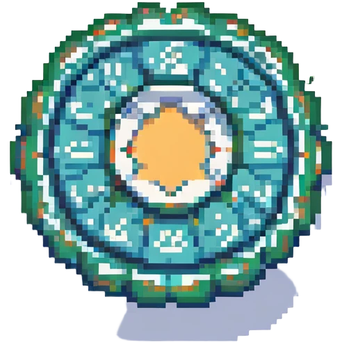 gear settings icon, pixel art style, retro and blocky emoji