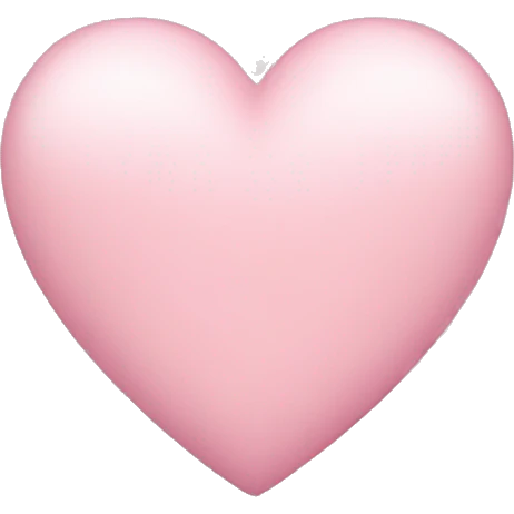 Light pink heart emoji
