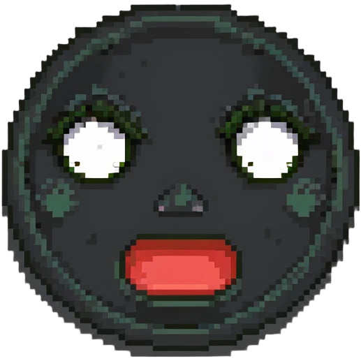 emotional faces showing different moods - cheerful, gloomy, irritated, astonished, content, frightened emoji