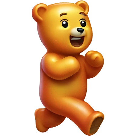 running gummy bear emoji