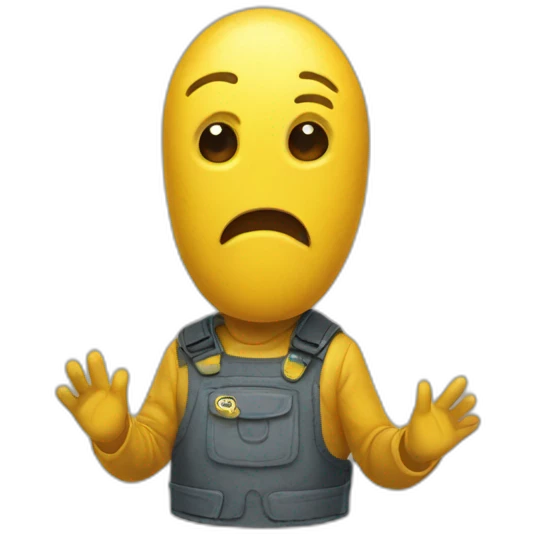 Un caca jaune qui attent emoji