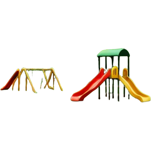 Make Central Park with a playground and skyscrapers in the background  emoji