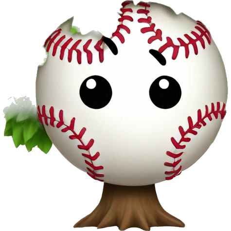 a baseball tree emoji