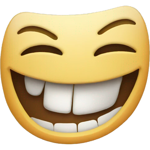 Laugh with wink emoji