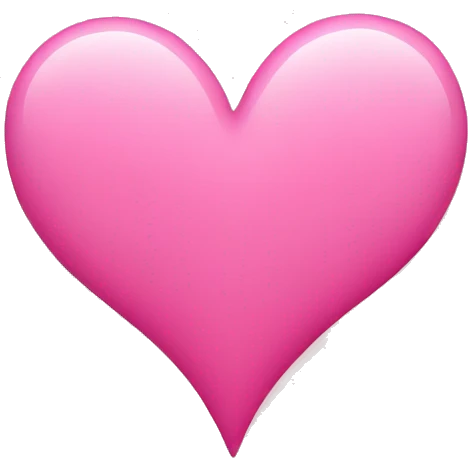 Pink heart emoji