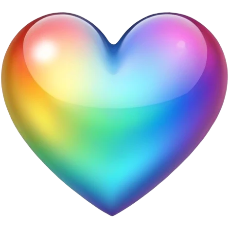Rainbow heart emoji
