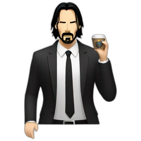 John wick coffee smoke cigarette emoji
