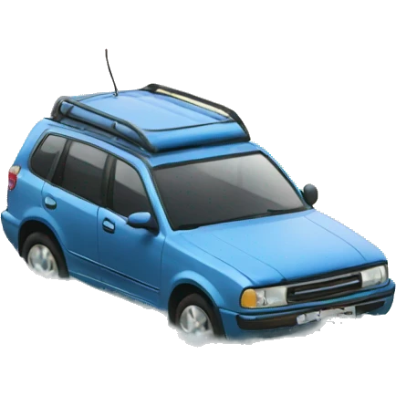 Car on top of water  emoji