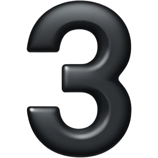 create number 7 not letter b,+ and etc emoji