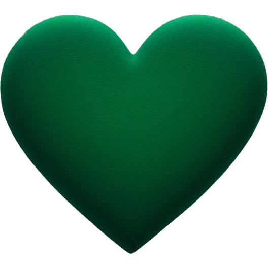 dark green heart emoji