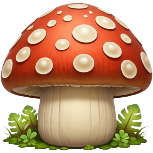mushroom shell shield object icon, fantasy shield made from a thick mushroom cap, textured mushroom surface, natural curved shape, small glowing spores, cute forest vibe, 3D cartoon, mobile game icon style, centered, clean background, soft shadow, no text, no watermark
 
 emoji