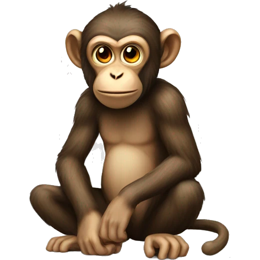 Monkey with game emoji