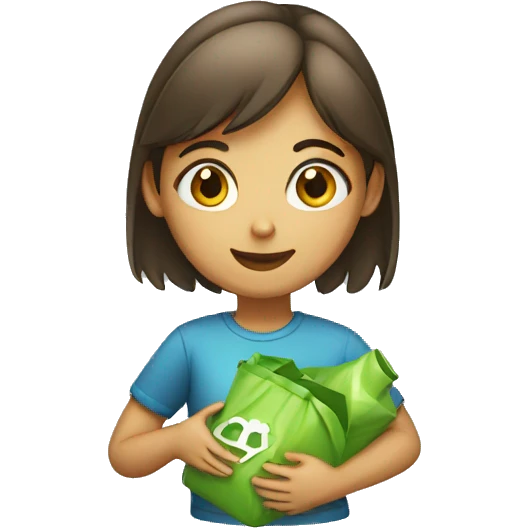 girl recyclng emoji