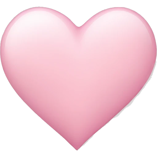 light pink heart  emoji