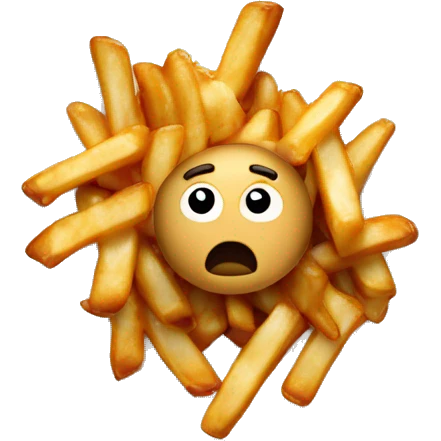 Poutine qui pleure emoji