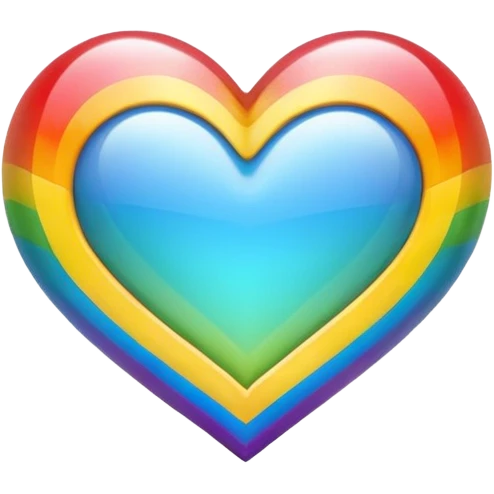 Rainbow heart emoji