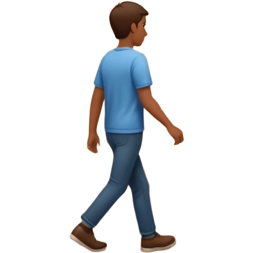 persona yéndose por la puerta  de espalda emoji