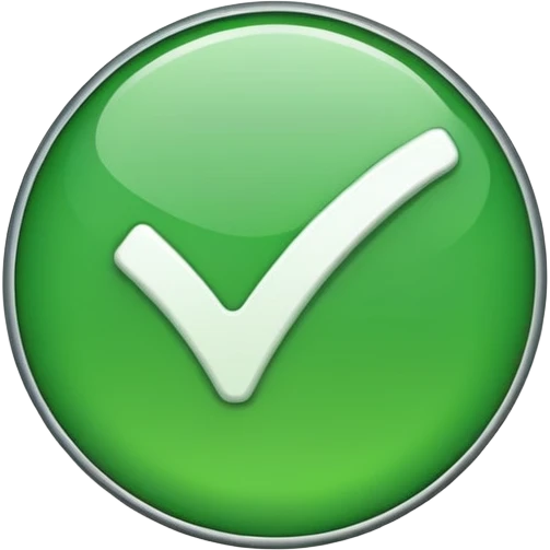 Simple Green yes tick symbol emoji