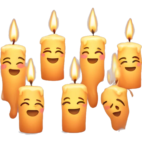 Cute candles emoji