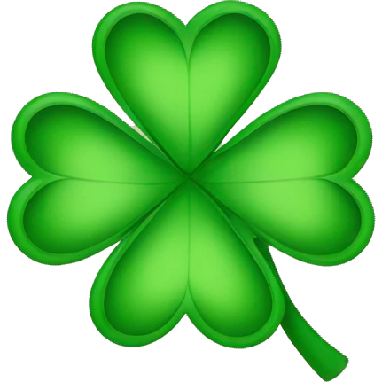 three clover emoji