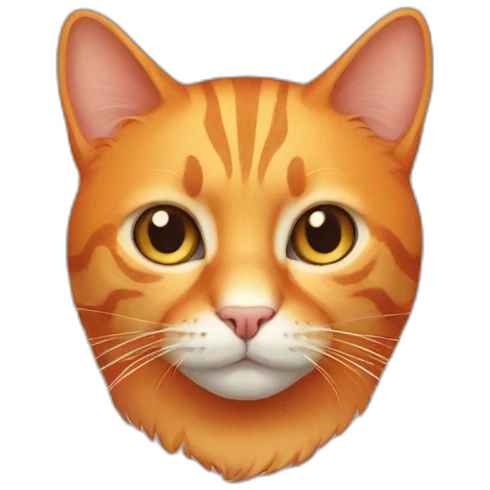 Orange cat emoji