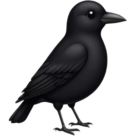 oil with a sad black bird in it emoji