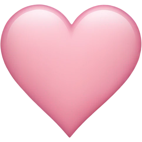 Light pink heart emoji