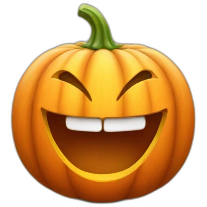 laughing pumpkin emoji