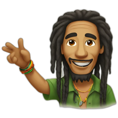 bob marley rastaman emoji