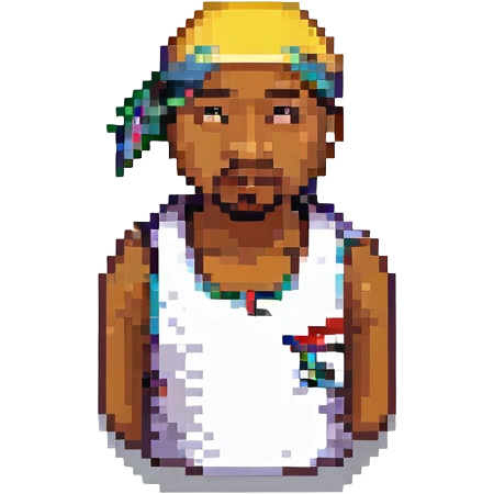 Репер 2Pac, no background emoji