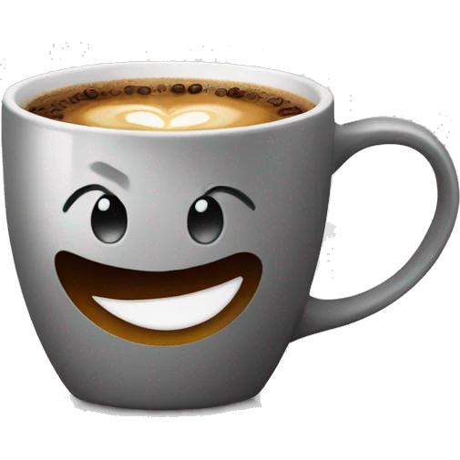 A cup of coffee with the inscription "inter". emoji