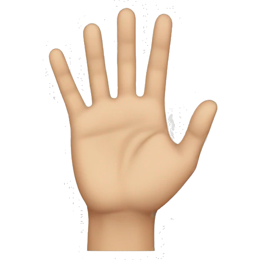 Hand in front of face “stop it” emoji
