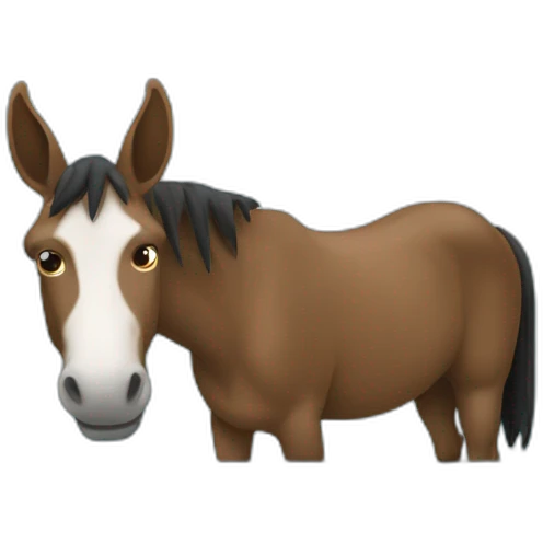 mule on a computer emoji