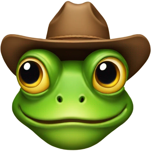 Cowboyfrog emoji