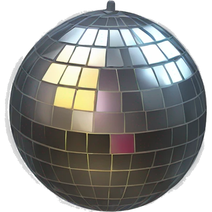 bow disco ball emoji