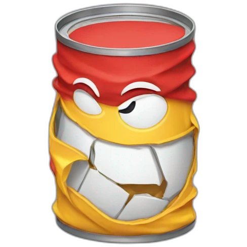 crushed can emoji