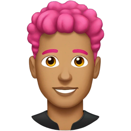 Patrick mahomes with pink hair  emoji