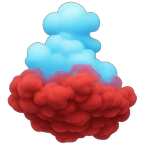 red smoke bomb emoji