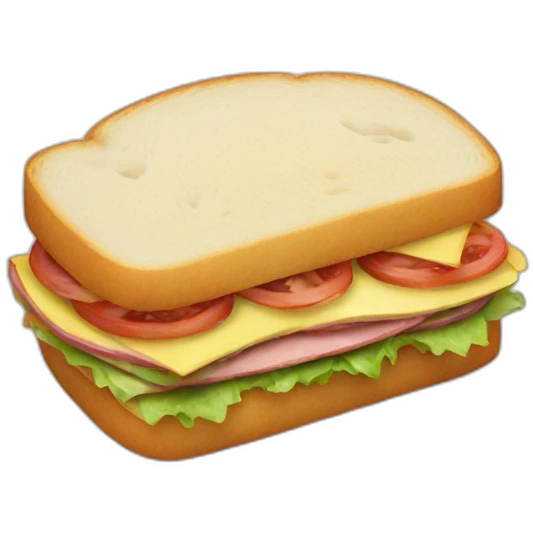 realistic sandwich emoji