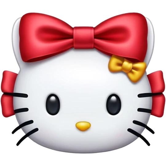 Hello kitty bow emoji