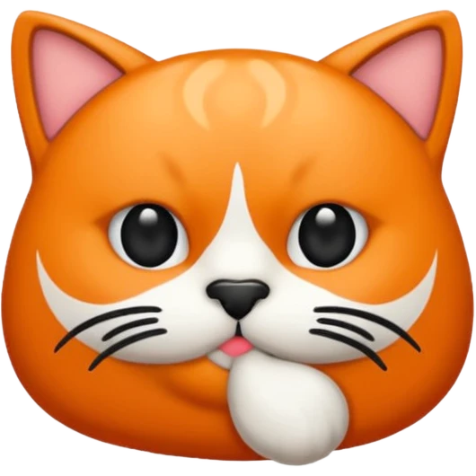 haz que un gato  esté lanzando un beso emoji