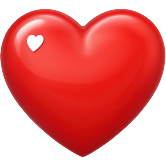 red heart on iphone screen emoji