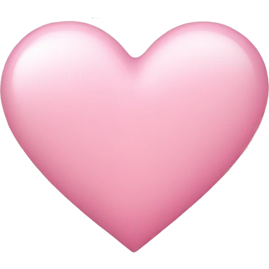 light pink heart emoji