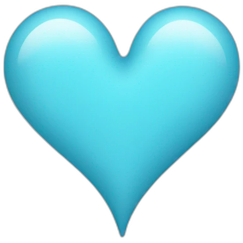 Light blue double heart emoji