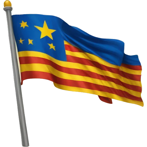 Bandera estelada cataluña emoji