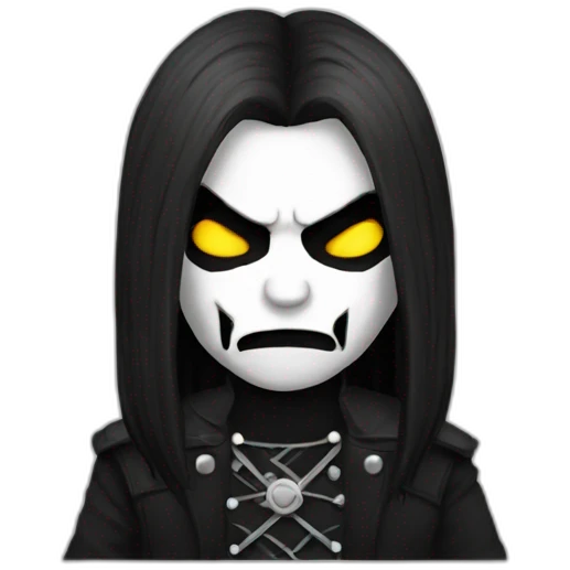 blackmetal singer emoji