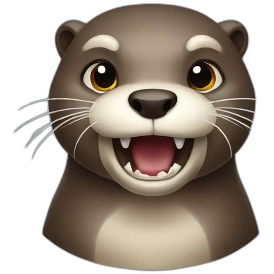 otter-angry emoji