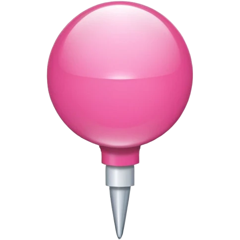 pink push pin  emoji