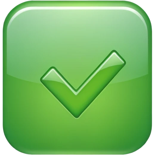only a checkmark emoji